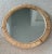 Mid 20th Century Vintage Rattan Round Mirror For Sale - Image 5 of 5
