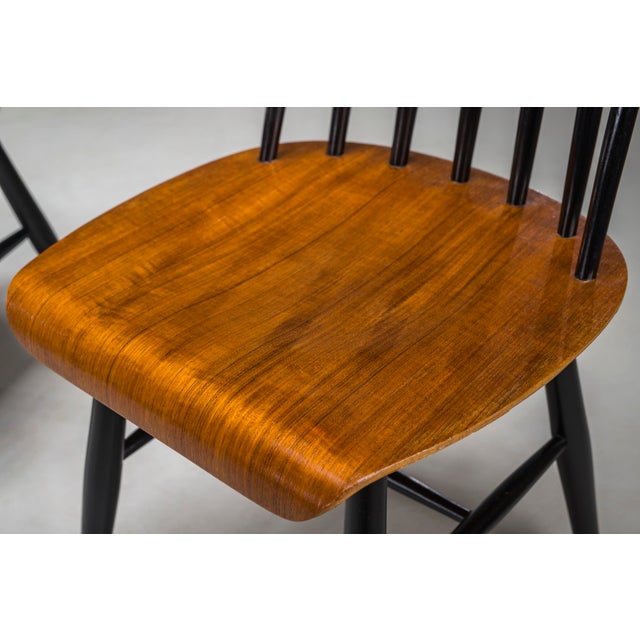 Fanett Dining Chairs attributed to Ilmari Tapiovaara, 1960s, Set of 5 For Sale - Image 6 of 18