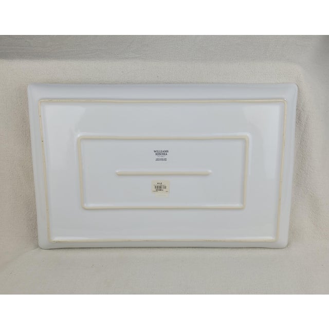 Williams-Sonoma Williams Sonoma Citron Rectangle Platter Tray Lemon Botanical For Sale - Image 4 of 7