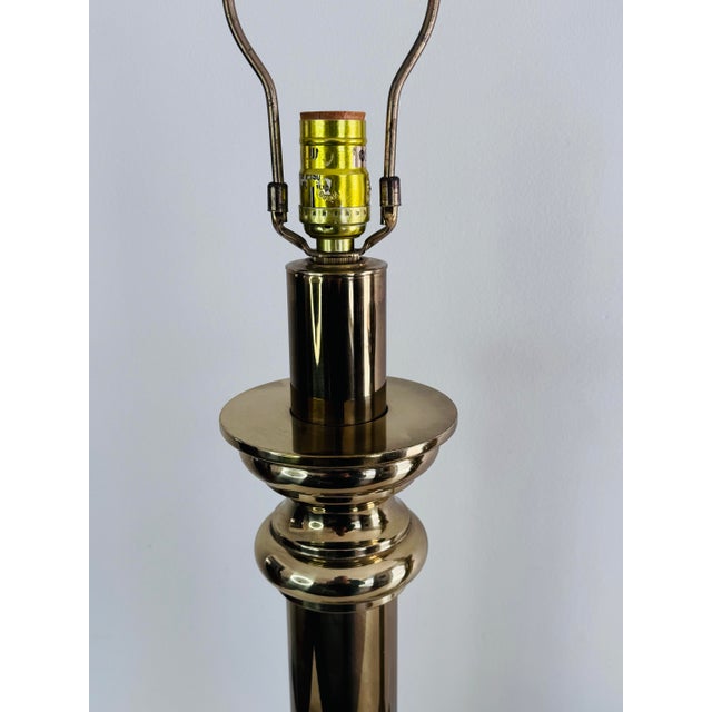 1960s Tommi Parzinger Style Stiffel Solid Brass Table Lamps, a Pair These table lamps are solid brass and weigh 13lbs...