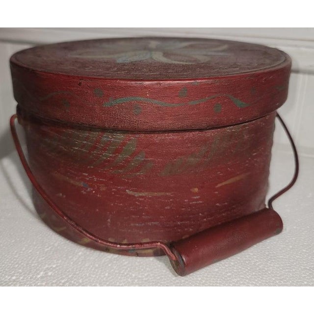 19Thc Original Paint Decorated Pantry Box For Sale In Los Angeles - Image 6 of 8