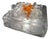 Vintage Italian Sculptural Glass Wall Light from Poliarte, 1970s For Sale