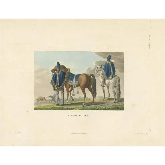 Duperrey, Inhabitants of Chile, Print For Sale - Image 6 of 6