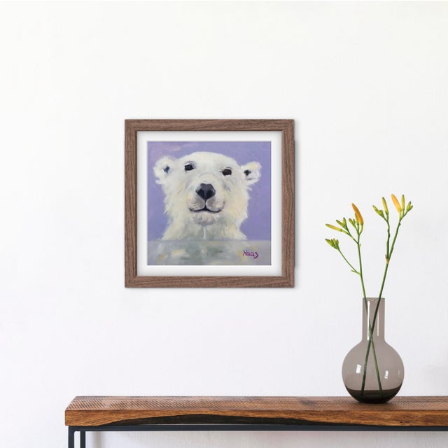 2010s Polar Bear (Original Oil Painting) For Sale - Image 5 of 7