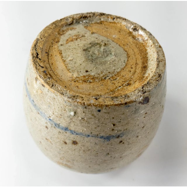 Antique White 19th Century Rustic Chinese Chinoiserie Ginger Jar For Sale - Image 8 of 9