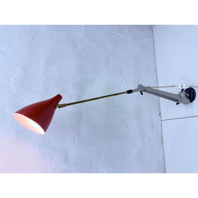 Mid Century Adjustable Wall Lamp from Stilnovo, 1950s For Sale - Image 17 of 18