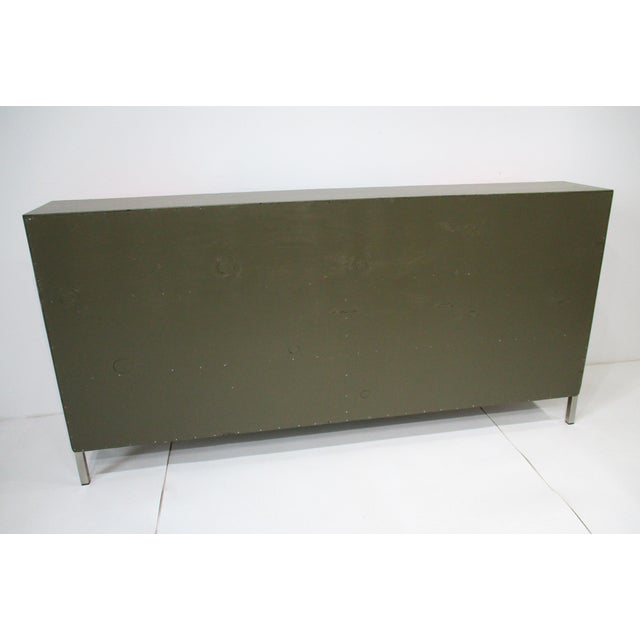 Mid Century Credenza Bookcase Storage Cabinet in the Style of Paul McCobb For Sale - Image 15 of 16