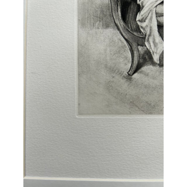 Artist - Edouard Chimot Title - Female Nude in Armchair Signed - in the plate Year - 1920’s Medium - Dry Point Etching /...