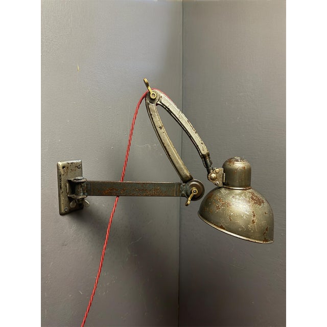 Christian Dell Model 6716 Wall Lamp by Christian Dell for Kaiser Idell, 1930s For Sale - Image 4 of 11