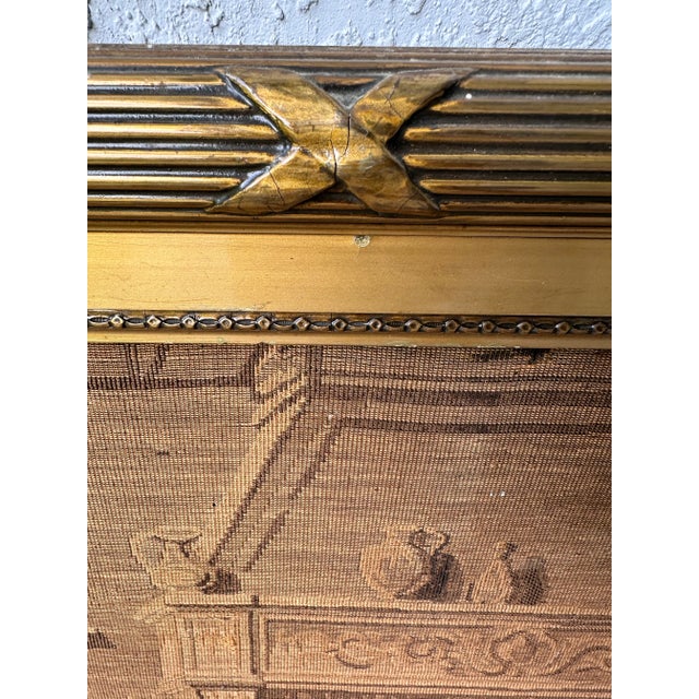 French Loire Valley 19th Century Tapestry in Giltwood Frame For Sale - Image 4 of 12