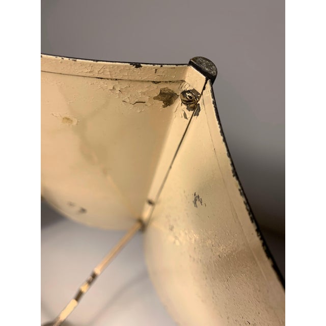 Mid 20th Century Art Deco Silver Metal Lamp Shades with Finials - a Pair For Sale In Chicago - Image 6 of 17