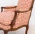 Pair of Louis XV Style Red and White Fabric Upholstered Walnut Bergeres For Sale - Image 13 of 13