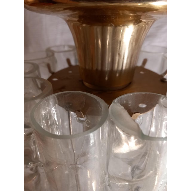 Mid-Century Pendant with 12 Glass Tubes from Doria Leuchten, 1970s For Sale - Image 11 of 18