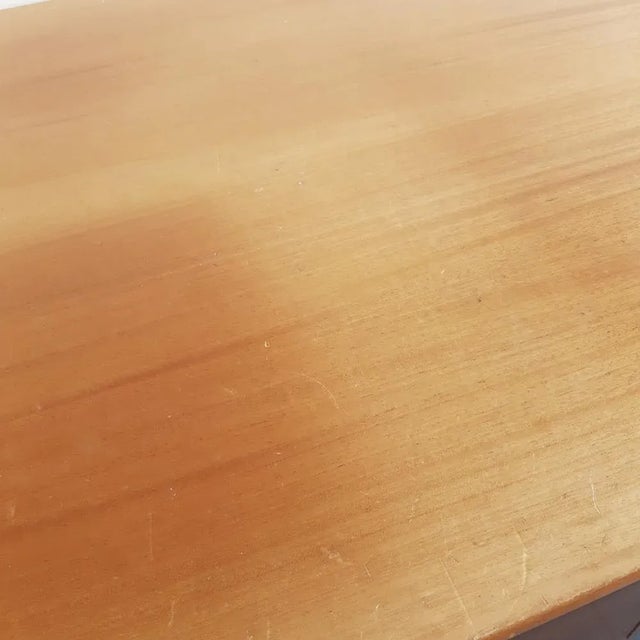 Brown Desk attributed to Ole Wanscher from A.J.Iversen, 1940s For Sale - Image 8 of 10