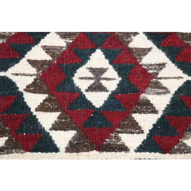 Vintage Persian Shiraz Kilim Rug - 01'07 X 03'02 For Sale - Image 4 of 9