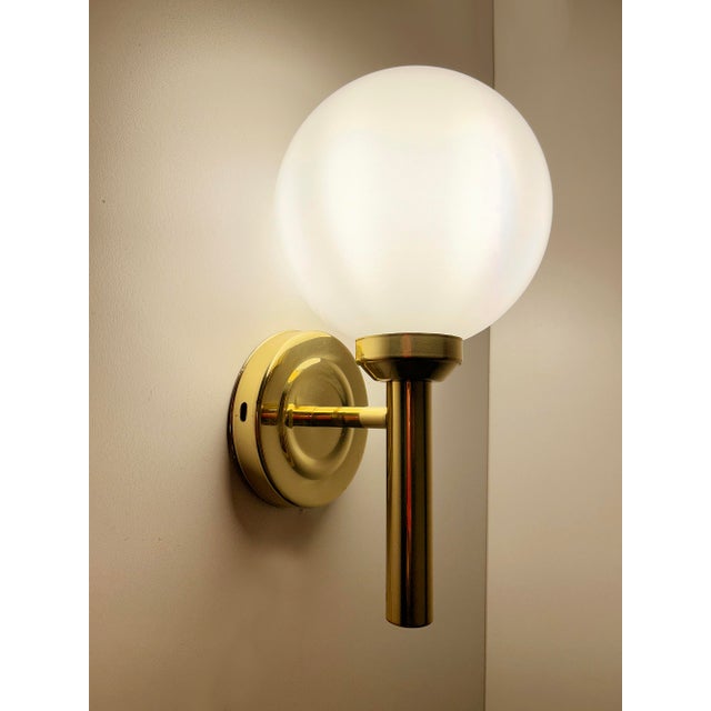 Vintage Danish Glass Sconces by Abo Reinders, Set of 3 For Sale - Image 10 of 12