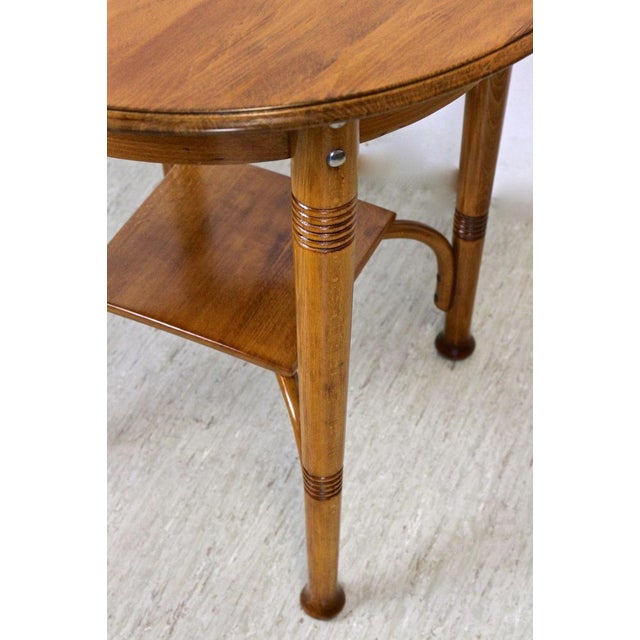 Austrian Art Nouveau Chairs with Table in Bentwood from Thonet, 1915, Set of 5 For Sale - Image 15 of 18