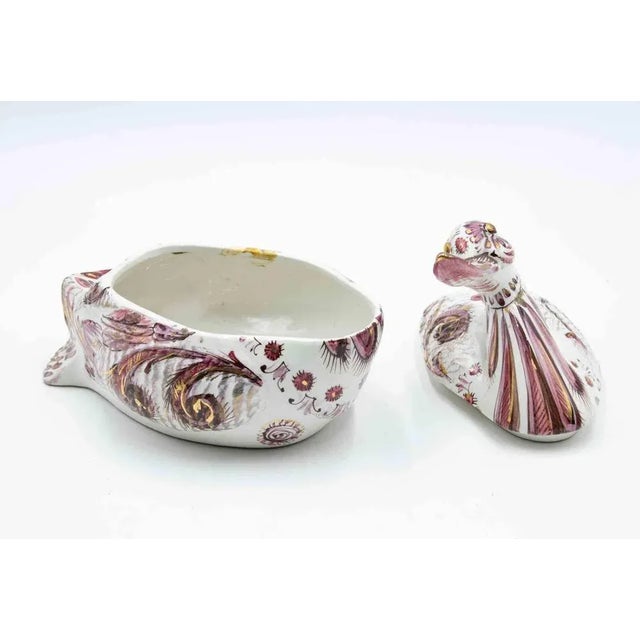 1970s Vintage Duck Shaped Tureen from Ceramiche Mancioli, Italy, 1970s For Sale - Image 5 of 8