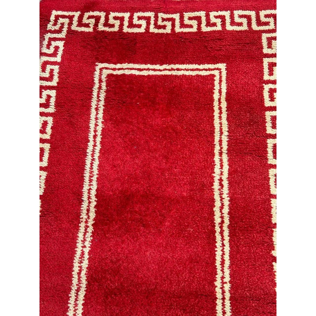 Mid-Century French Art Deco Rug, 1940s For Sale - Image 6 of 16