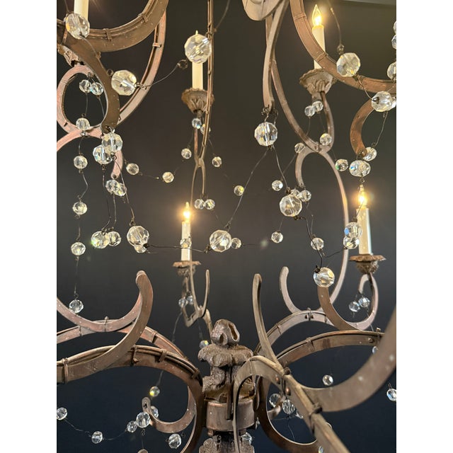 Visual Comfort & Co. “Lombardy” 12-Light Crystal Chandelier by Niermann Weeks – Signature Collection For Sale - Image 11 of 15