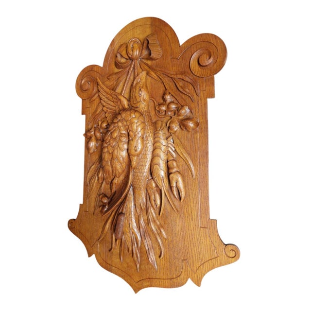 Black Forest Hunt Ing Wall Trophy, 1950s, Set of 2 For Sale - Image 4 of 11