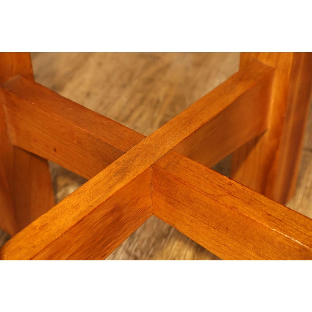 Stickley Mission Collection Cherry Octagonal Tabouret For Sale - Image 12 of 18