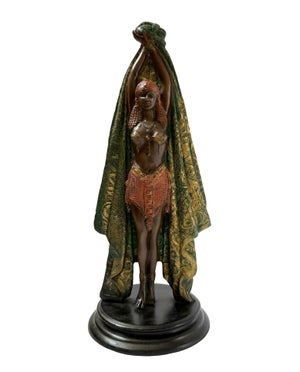 Art Deco Bronze “Draped Dancer” Sculpture