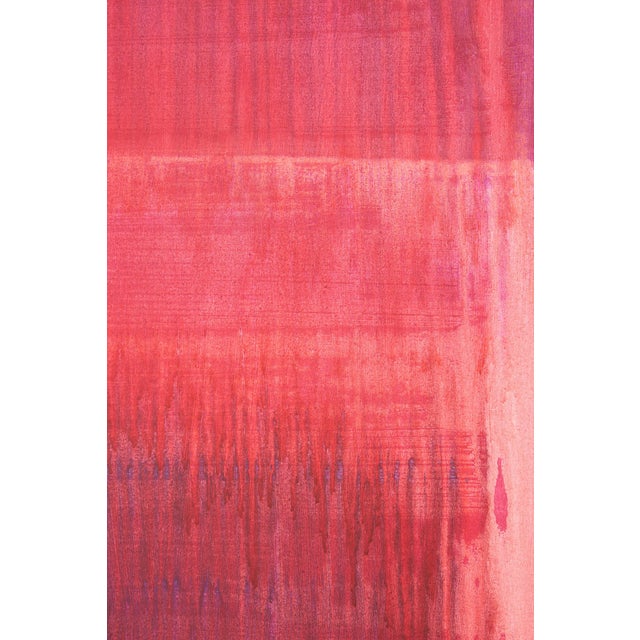 "Observations in the Desert / Red Over Red" - Large Abstract Acrylic Painting by Simon Findlay For Sale - Image 15 of 18