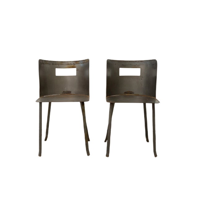 Set of Industrial Chairs by Herreria El Lago, 1970s For Sale