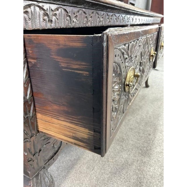 Ornate Antique Stepback Sideboard For Sale - Image 14 of 18