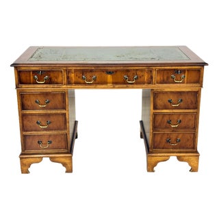 Vintage English Empire Desk in Mahogany For Sale