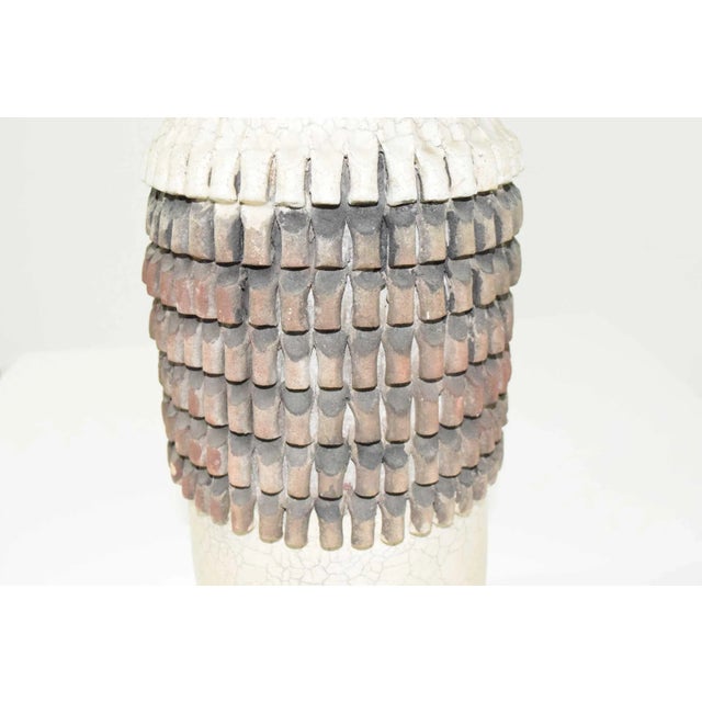 Mid 20th Century Modern 18" Tall Studio Ceramic Vase For Sale - Image 4 of 5