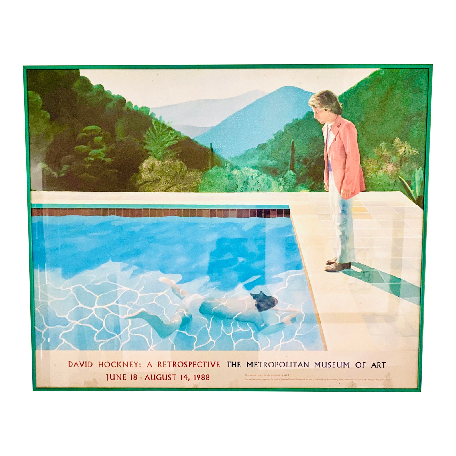 Original Exhibit Poster "David Hockney: A Retrospective ...