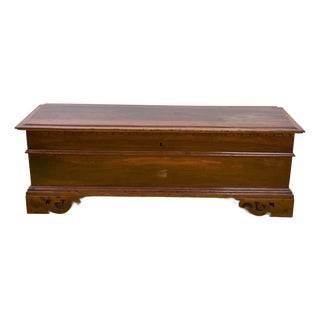 Antique Vintage Wood Chest For Sale