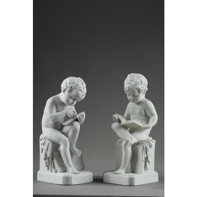 These two figurines enjoyed great success in the 19th century, and were widely copied and reproduced in bronze, marble or...
