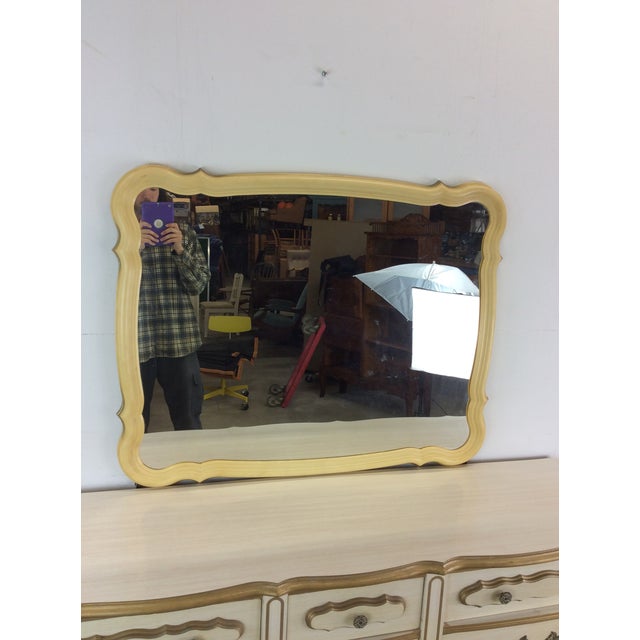 French Provincial Mid Century French Provincial Style Lowboy Dresser With 9 Drawers For Sale - Image 3 of 12