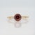 2.3Ct Red Zircon Ring With Earth Mined Diamonds Accents: Solid 14k Gold, Size 6.75 For Sale - Image 4 of 8