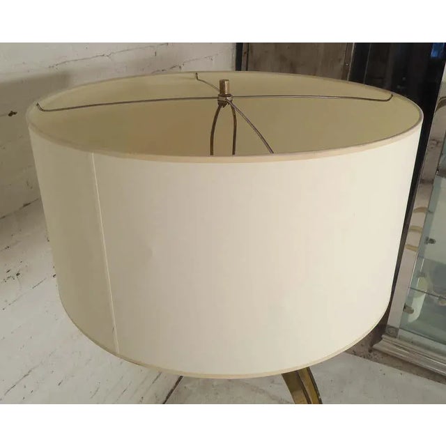 Midcentury Brass Arch Lamp For Sale In New York - Image 6 of 7