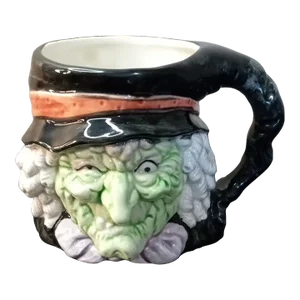 Spooky Fitz & Floyd 1988 Witch Face Halloween Coffee Mug