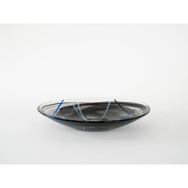 Swedish Glass Contrast Platter by Anna Ehrner for Kosta Boda, 1980s For Sale - Image 3 of 8