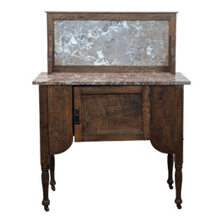 Antique Classic Marble Wash Stand For Sale