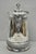 Antique Meriden Victorian Large Silver Plated Floral Etched Pitcher, Engraved. Engraving reads "Presented by The Citizens...