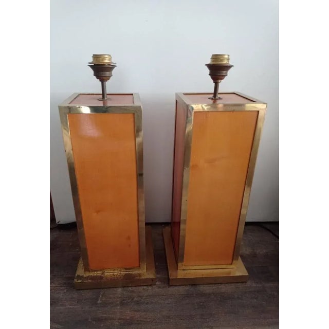 Art Deco Floor Lamps in Wood and Metal, 1920s, Set of 2 For Sale - Image 11 of 11