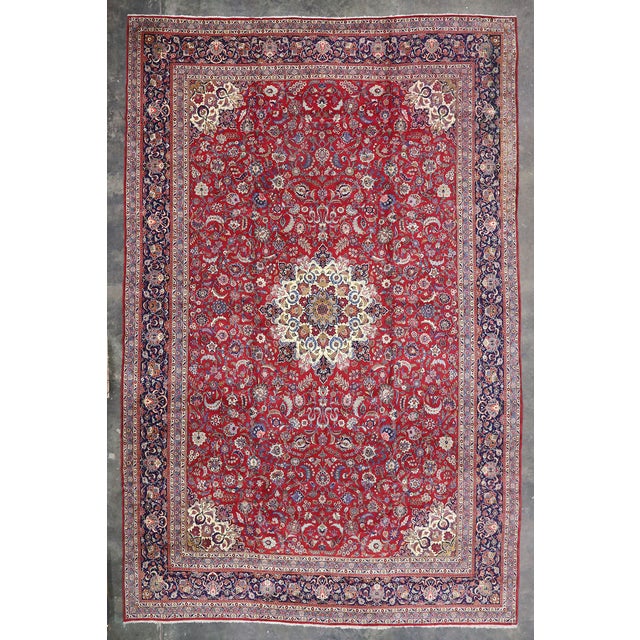 Antique Persian Kashan Rug, 15'00 X 23'00 For Sale - Image 10 of 10