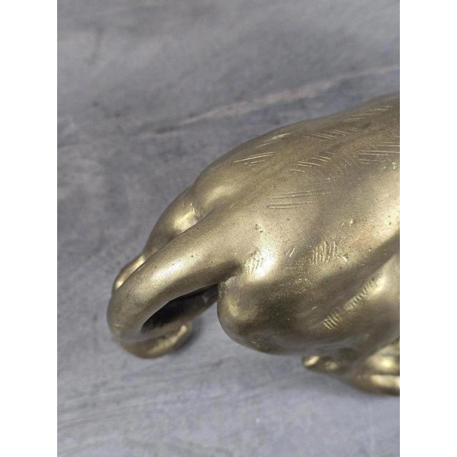 Bronze Dachshund Dog Sculpture with Polished Gold Finish For Sale - Image 10 of 14
