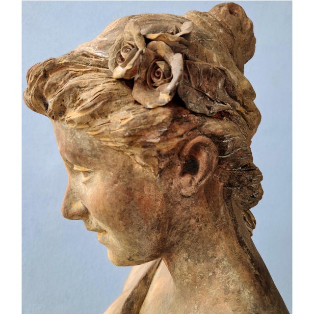 Tuscan Terracotta Spring Statue, 1900 For Sale - Image 4 of 8