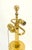 Trees & Birds Decorated Ceramic Asian Vase Shape Table Lamp on Brass Base MINT For Sale - Image 6 of 9