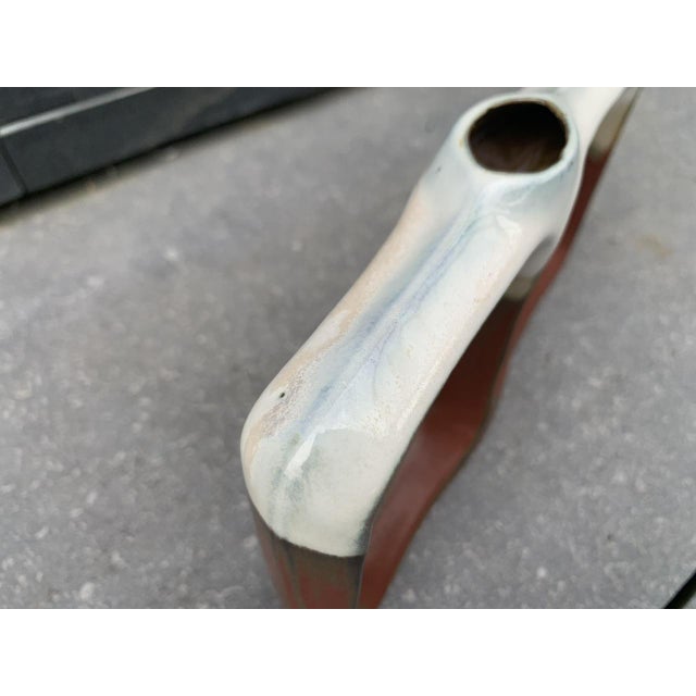 Brown Mid-Century Scandinavian-Style Stem Vase, 1960s For Sale - Image 8 of 18