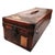 Metal Antique Monogram Cabin Trunk on Custom Stand Case from Louis Vuitton, 1910s For Sale - Image 7 of 8
