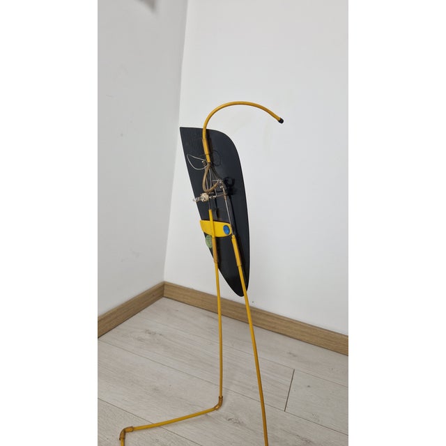 Sculpture Table Lamp in Iron and Plastic, 1980s For Sale - Image 9 of 18